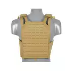 Laser-Cut “Buckle Up" Operator Plate Carrier with AR/AK Magazine Pouch — Coyote [8Fields]
