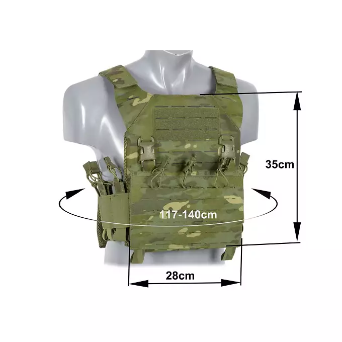 Laser-Cut “Buckle Up" Recon Plate Carrier with AR/AK Magazine Pouch — MT [8Fields]