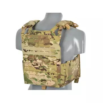 Laser-Cut “Buckle Up" Operator Plate Carrier with AR/AK Magazine Pouch — Multicamo [8Fields]
