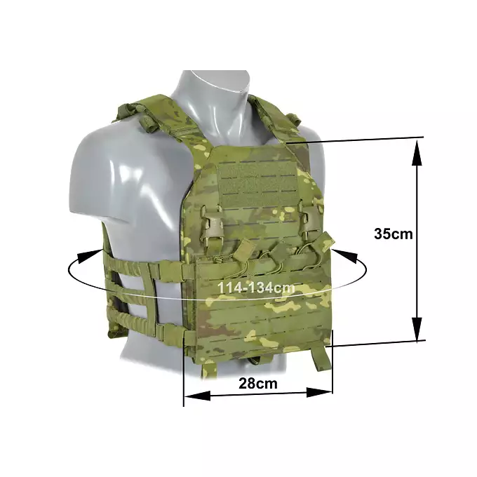 Laser-Cut “Buckle Up" Assault Plate Carrier with AR/AK Magazine Pouch — MT [8Fields]