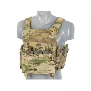 Laser-Cut “Buckle Up" Recon Plate Carrier with AR/AK Magazine Pouch — Multicamo [8Fields]