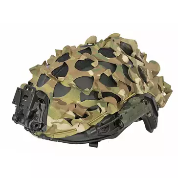 3D Laser-Cut Camouflage Cover for High-Cut Helmet - Multicamo [8Fields]