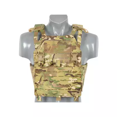 Laser-Cut “Buckle Up" Operator Plate Carrier with AR/AK Magazine Pouch — Multicamo [8Fields]