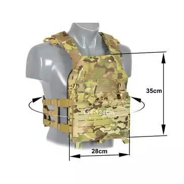 Laser-Cut “Buckle Up" Assault Plate Carrier with AR/AK Magazine Pouch — Multicamo [8Fields]