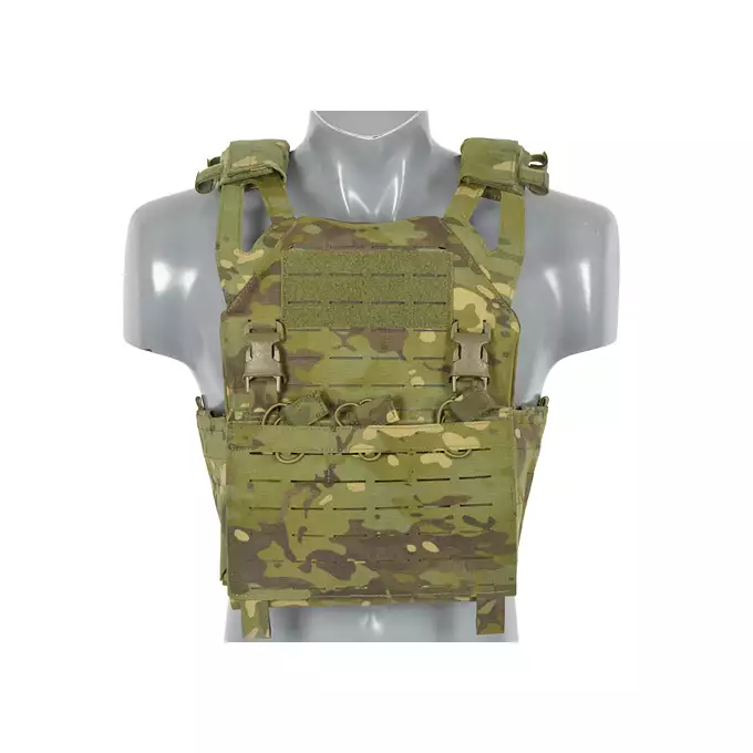 Laser-Cut “Buckle Up" Operator Plate Carrier with AR/AK Magazine Pouch — MT [8Fields]