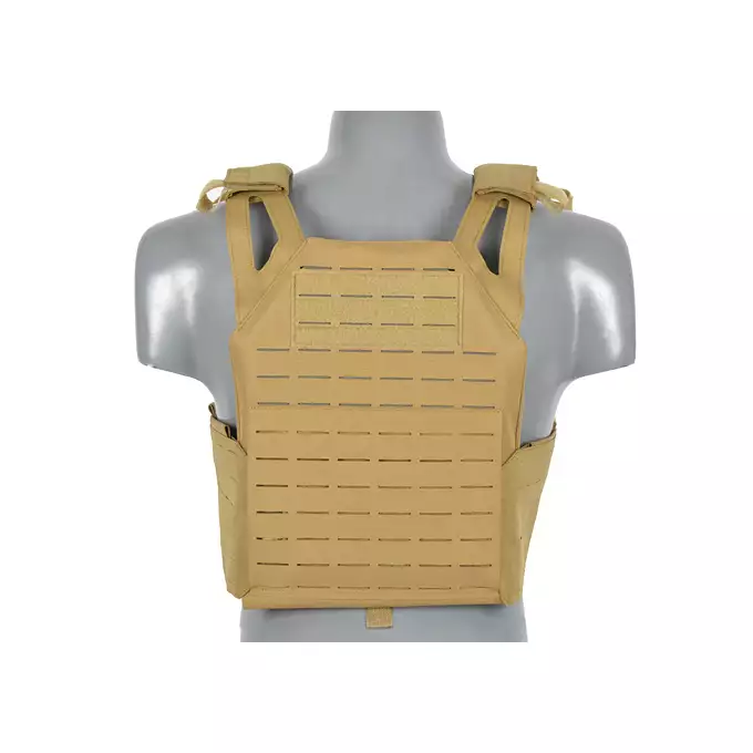 Laser-Cut “Buckle Up" Operator Plate Carrier with AR/AK Magazine Pouch — Coyote [8Fields]