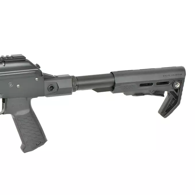 [Zestaw] Replika Strike Industries AK-TRAX Eshooter ETU - Black [EMG] + Maverick-II Plus 1x22 SOL Solar Power Red Dot Sight - black [Vector Optics]