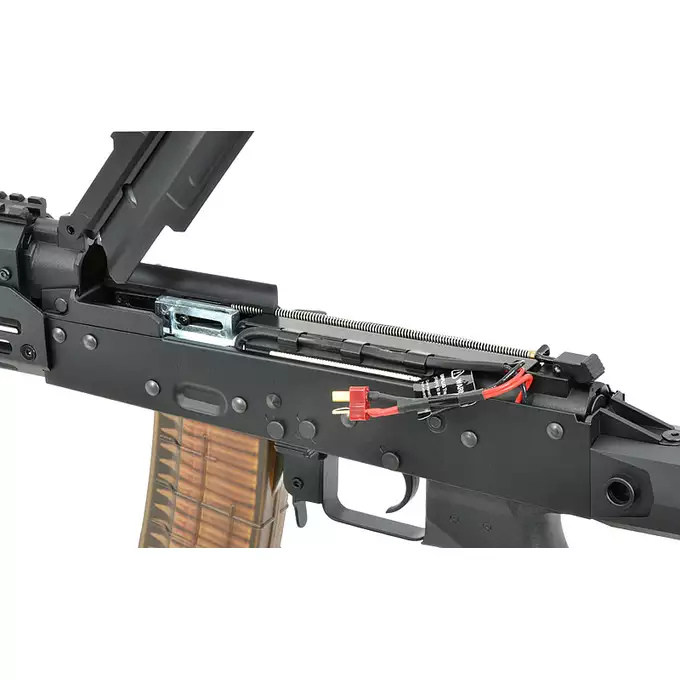 [Zestaw] Replika Strike Industries AK-TRAX CQB - Black + Eshooter [EMG] + Maverick-II Plus 1x22 SOL Solar Power Red Dot Sight - black [Vector Optics]
