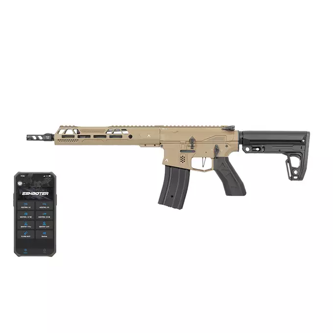 [Zestaw] Replika karabinka M920A  Aeroknox AX//15 ETU Wireless TAN [DE] + Pokrowiec podwójny na broń 103cm - Tan [8FIELDS]
