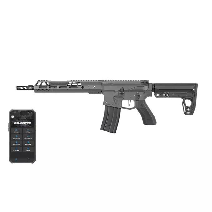 [Zestaw] Replika karabinka M920A Aeroknox  AX//15 ETU Wireless GREY [DE] + Pokrowiec podwójny na broń 103cm - Tan [8FIELDS]