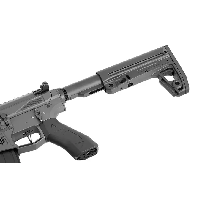 [Zestaw] Replika karabinka M920A Aeroknox  AX//15 ETU Wireless GREY [DE] + Pokrowiec podwójny na broń 103cm - Tan [8FIELDS]