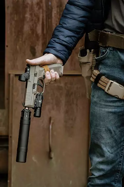 FN 509 GBB Pistola Replica - Tan [Cybergun]