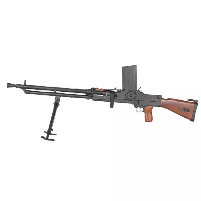 [Zestaw] Replika Karabinu Maszynowego MG26(t) z Okresu II Wojny Światowej [Snow Wolf] + Magazynek MID-CAP do MG26(t) [SNOW WOLF]