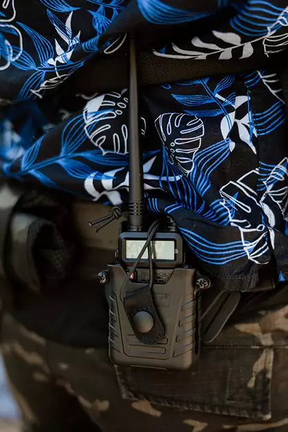 Airsoftowa ładownica na radio Baofeng UV-5R - Black [Amomax]