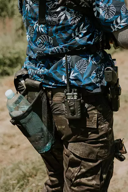 Airsoftowa ładownica na radio Baofeng UV-5R - Black [Amomax]
