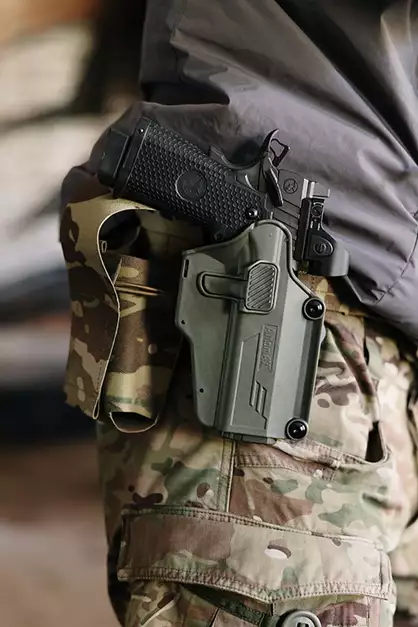 Per-Fit Holster for more than 80 handgun models - Olive [Amomax]