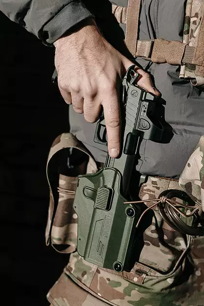 Per-Fit Holster for more than 80 handgun models - Olive [Amomax]