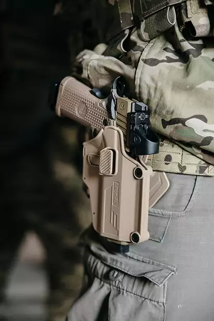 Per-Fit Holster For Morre Than 80 Handgun Models - Khaki [Amomax]