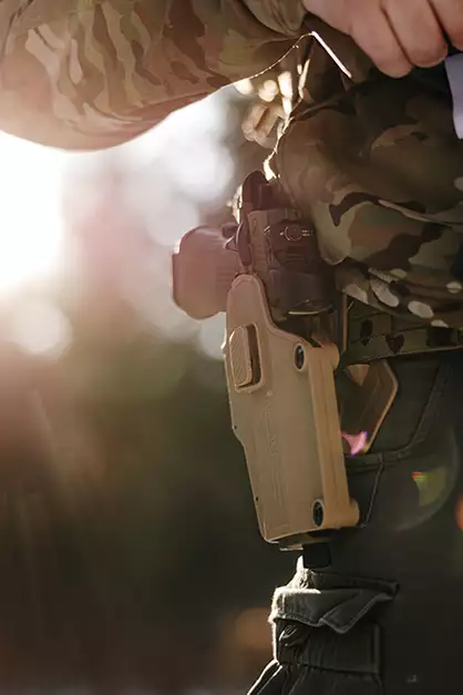 Per-Fit Holster For Morre Than 80 Handgun Models - Khaki [Amomax]