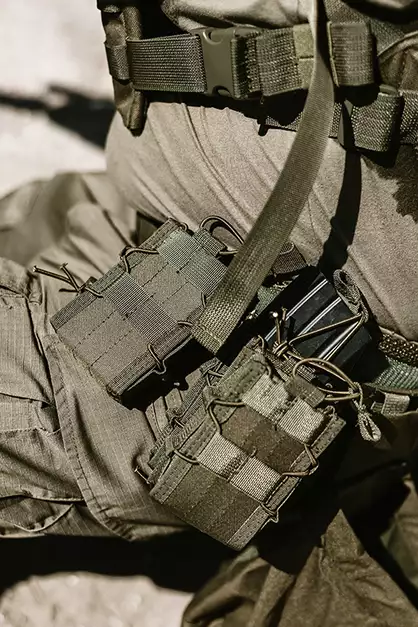 Szybka ładownica MOLLE na magazynek karabinowy - Olive [8FIELDS]