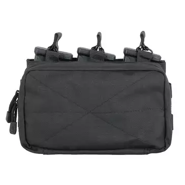 MOLLE Triple Rifle Mag/GP Pouch - Black [8FIELDS]