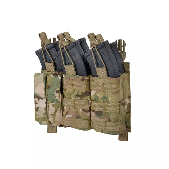 Buckle Up Triple AK Mag/Pistol Pouch Panel - MC