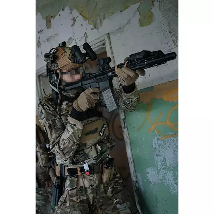 [Zestaw] Karabinek ASG M904L Falcon 3.0 ETU - Black [Double Eagle] + Przedłużenie kolby na akumulator do replik Double Eagle - Black [Hades Airsoft]