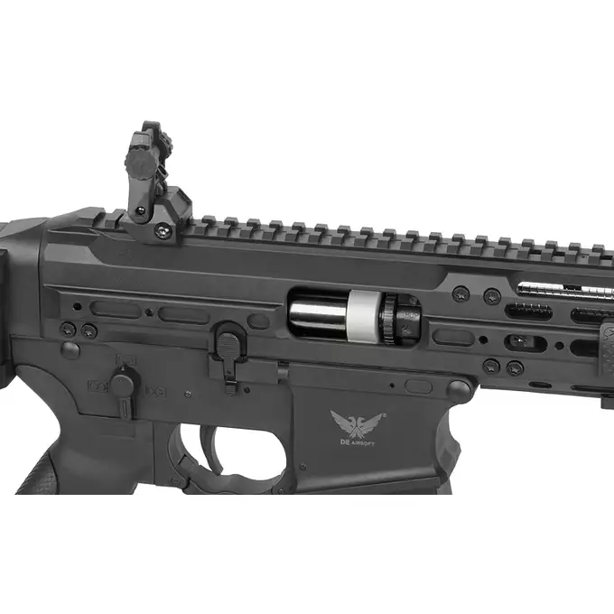 [Zestaw] M917C UTR45 - Black [DE Airsoft] + Prosty magazynek na 120 kulek do MP5/CM.106 [CYMA] + Adapter magazynka MP5/UTR [Hades Airsoft]