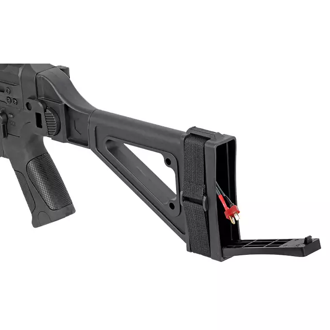 [Zestaw] M917C UTR45 - Black [DE Airsoft] + Prosty magazynek na 120 kulek do MP5/CM.106 [CYMA] + Adapter magazynka MP5/UTR [Hades Airsoft]