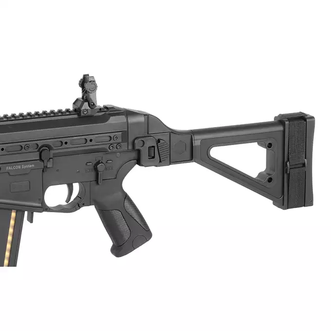 [Zestaw] M917C UTR45 - Black [DE Airsoft] + Prosty magazynek na 120 kulek do MP5/CM.106 [CYMA] + Adapter magazynka MP5/UTR [Hades Airsoft]