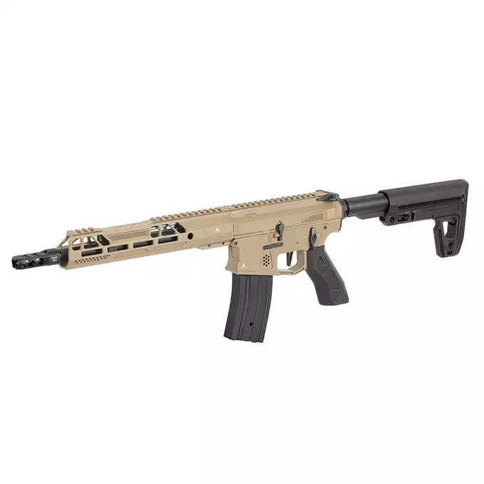 [Zestaw] Replika karabinka M920A  Aeroknox AX//15 ETU Wireless TAN [DE] + Polimerowy magazynek Mid-Cap na 150 kulek do serii AR-15/M4 - DE