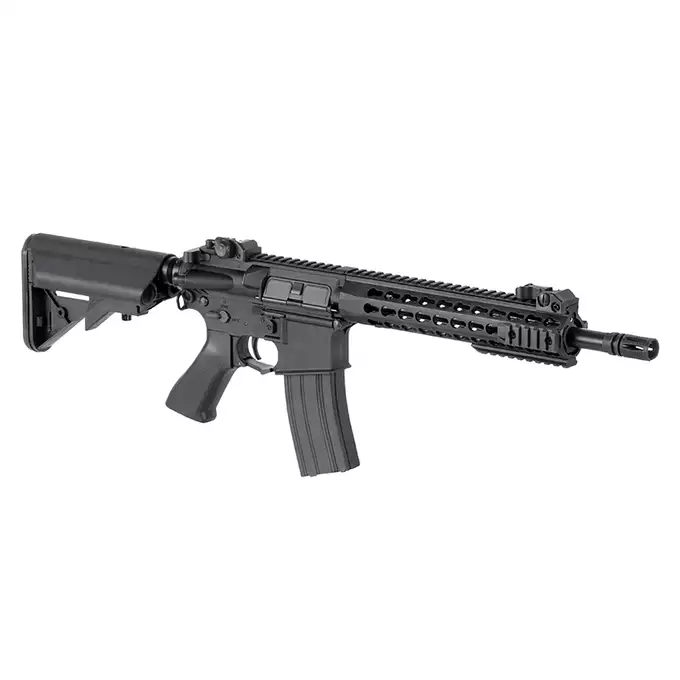 [Zestaw] CM.621 Mosfet Edition - Black [CYMA] + Polimerowy magazynek 450 kulek AR15/SCAR16/TAVOR/ARX100 - Black [BattleAxe]