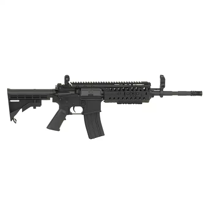 [Zestaw] CM.508 [CYMA] + Polimerowy magazynek 450 kulek AR15/SCAR16/TAVOR/ARX100 - Black [BattleAxe]