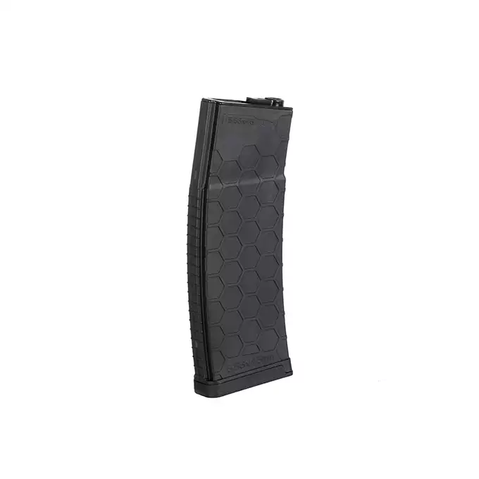 [Zestaw] CM.508 [CYMA] + Polimerowy magazynek 450 kulek AR15/SCAR16/TAVOR/ARX100 - Black [BattleAxe]