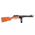 [Zestaw] Replika pistoletu maszynowego PPSz - Real Wood [S&amp;T] + Stalowy Magazynek na 130 kulek do repliki SW-09 PPSH-41 - Black [S&amp;T]