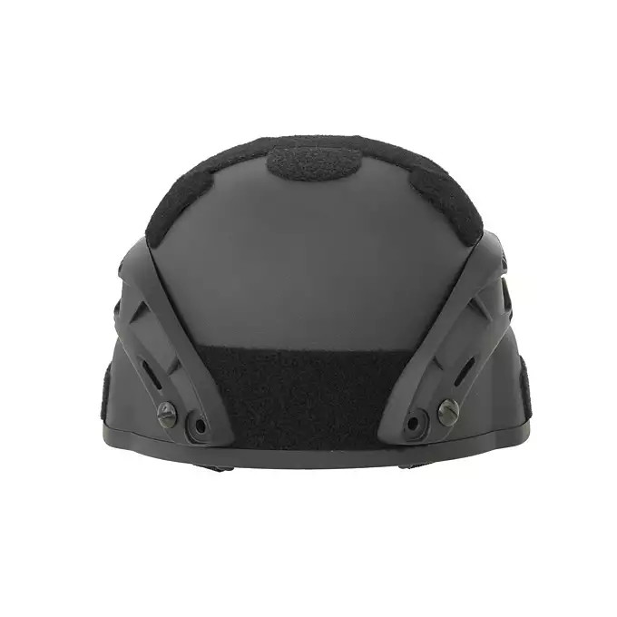 [Zestaw] Ultra lekka replika hełmu Spec-Ops MICH - Black [8FIELDS] + Stalowa maska siatkowa 2.0 - Black [WOSPORT]