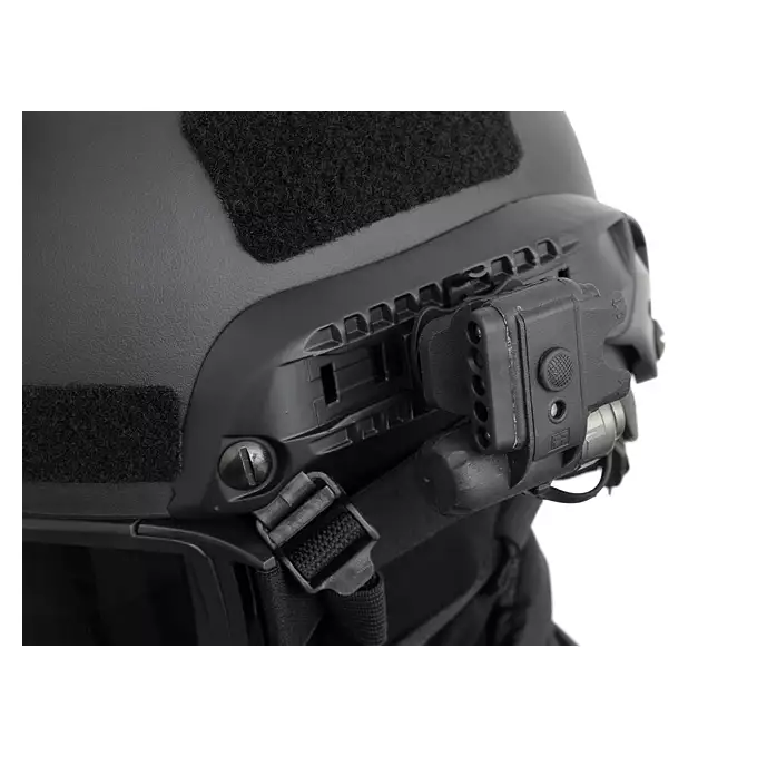 [Zestaw] Ultra lekka replika hełmu Spec-Ops MICH High-Cut - Black [8FIELDS] + Stalowa maska siatkowa 2.0 - Black [WOSPORT]