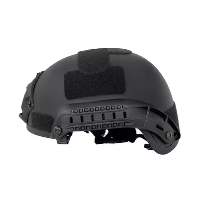 [Zestaw] Ultra lekka replika hełmu Spec-Ops MICH High-Cut - Black [8FIELDS] + Stalowa maska siatkowa 2.0 - Black [WOSPORT]