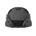[Zestaw] Ultra lekka replika hełmu Spec-Ops MICH - Black [8FIELDS] + Stalowa maska siatkowa 2.0 - Black [WOSPORT]