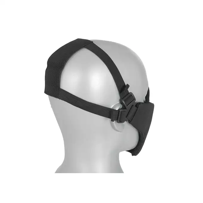 [Zestaw] Ultra lekka replika hełmu Spec-Ops MICH - Black [8FIELDS] + Stalowa maska siatkowa 2.0 - Black [WOSPORT]