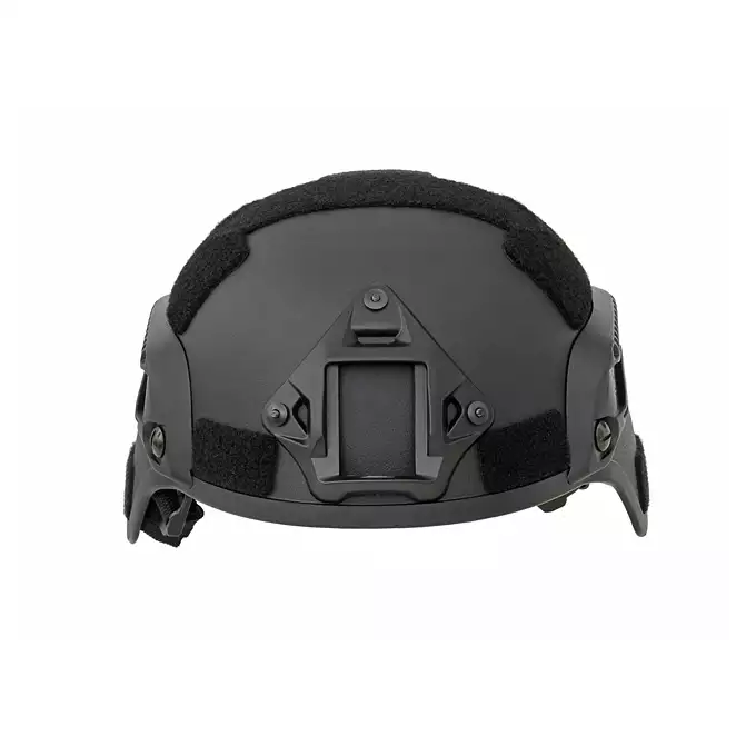 [Zestaw] Ultra lekka replika hełmu Spec-Ops MICH - Black [8FIELDS] + Stalowa maska siatkowa 2.0 - Black [WOSPORT]