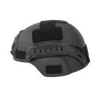 [Zestaw] Ultra lekka replika hełmu Spec-Ops MICH - Black [8FIELDS] + Stalowa maska siatkowa 2.0 - Black [WOSPORT]