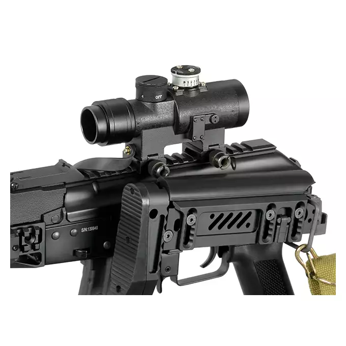 [Zestaw] CM.113 Replika Karabinka taktycznego AK47/AKM Eshooter ETU [CYMA] + Replika rosyjskiego celownika kolimatorowego typu PK-AW do AK/SKS/SVD [JJ Airsoft]