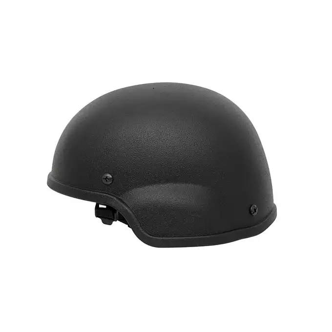 [Zestaw] Replika hełmu MICH2000 wersja "light" - black [8FIELDS] + Stalowa maska siatkowa 2.0 - Black [WOSPORT]