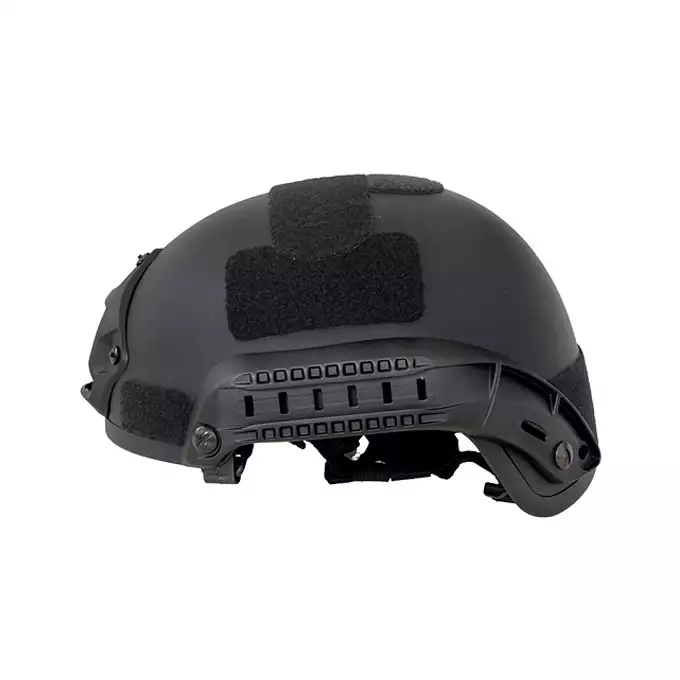 [Zestaw] Ultra lekka replika hełmu Spec-Ops MICH High-Cut - Black [8FIELDS] + Stalowa maska siatkowa 2.0 - Black [WOSPORT]