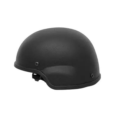 [Zestaw] Replika hełmu MICH2000 wersja "light" - black [8FIELDS] + Stalowa maska siatkowa 2.0 - Black [WOSPORT]