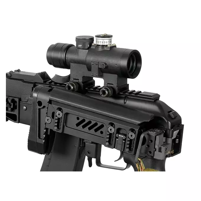 [Zestaw] CM.113 Replika Karabinka taktycznego AK47/AKM Eshooter ETU [CYMA] + Replika rosyjskiego celownika kolimatorowego typu PK-AW do AK/SKS/SVD [JJ Airsoft]