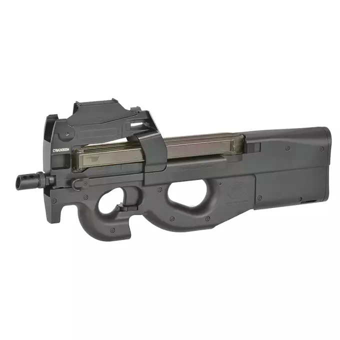 [Zestaw] Replika PM FN P90 z celownikiem [CYBERGUN] + Magazynek Mid-Cap 100 kulek do P90 [Fuxing]