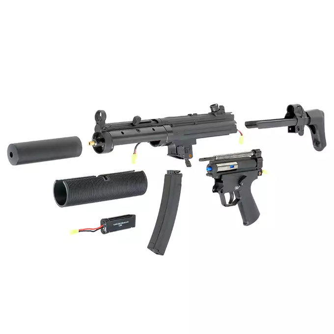 [Zestaw] CM.041 SD6 BLUE Edition [CYMA] + Przedłużona górna szyna montażowa do MP5 [CYMA]