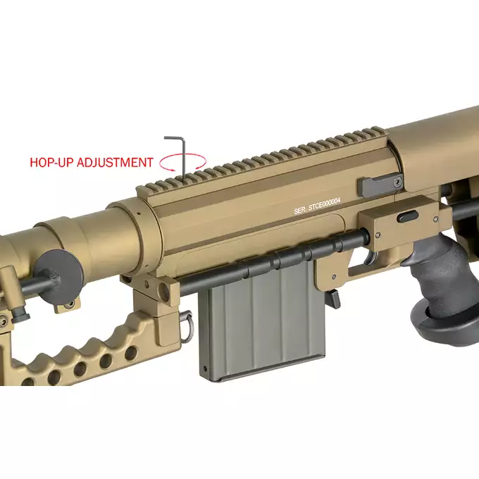 [Zestaw] Replika karabinu bolt-action ST200 Full Metal - Tan [S&amp;T] + Precision BB kulki 0,45g - 1000 szt. [BLS]
